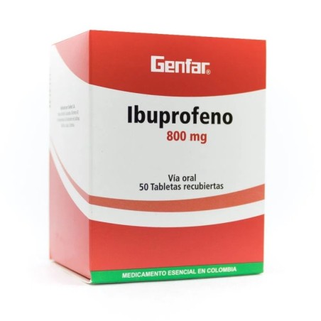 IBUPROFENO GENFAR X 800 MG X 50 TABLETAS CJ X 108 UND