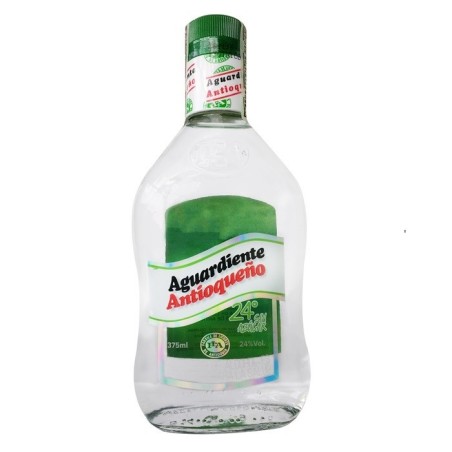 AGUARDIENTE ANTIOQUEÑO 24% MEDIA X 375 ML CJ X 30 UND