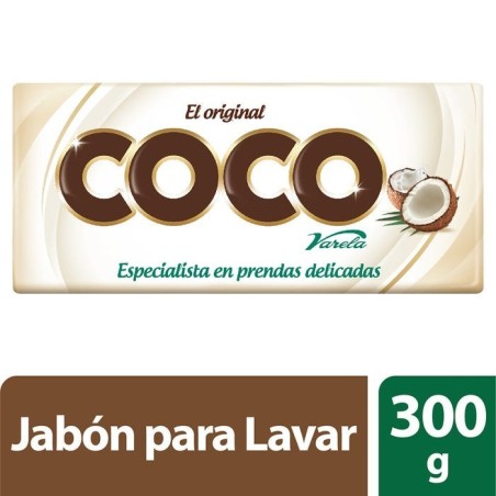 JABON COCO VARELA X 300 GR CJ X 25 UND