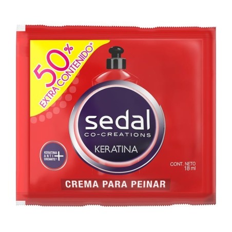 CREMA PARA PEINAR SEDAL KERATINA X 12 UND X 18 ML CJ X 40 UND