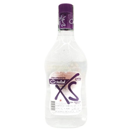 AGUARDIENTE CRISTAL XS SIN AZUCAR BOTELLA X 750 ML CJ X 12 UND