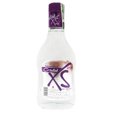 AGUARDIENTE CRISTAL XS SIN AZUCAR MEDIA X 375 ML CJ X 24 UND