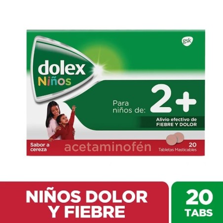 DOLEX NIÑOS X 100 MG X 20 UND CJ X 50 UND