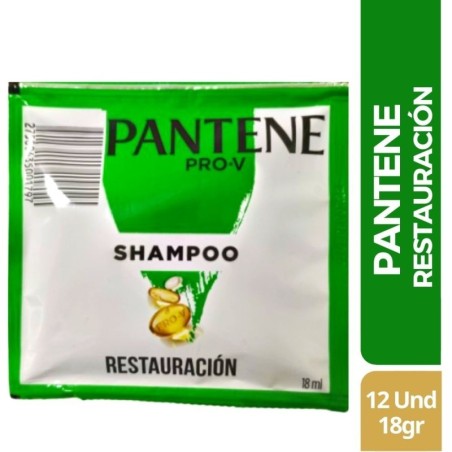 SHAMPOO PANTENE RECONSTRUCCIÓN X 12 UND X 18 ML CJ X 25 UND