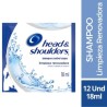 SHAMPOO H&S X 18 ML X 12 UND