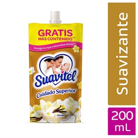 SUAVIZANTE SOFLAN SUAVITEL VAINILLA DOYPACK X 200 ML CJ X 56 UND