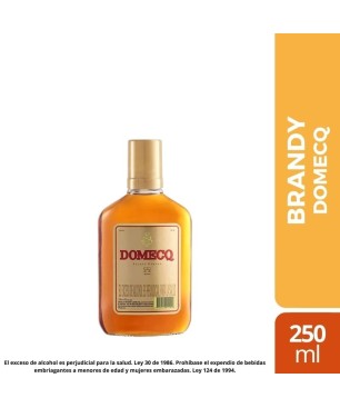 BRANDY DOMECQ CUARTO X 250 ML