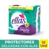 TOLLAS HIGIENICAS ELLAS DELGADAS CON ALAS X 10 UND