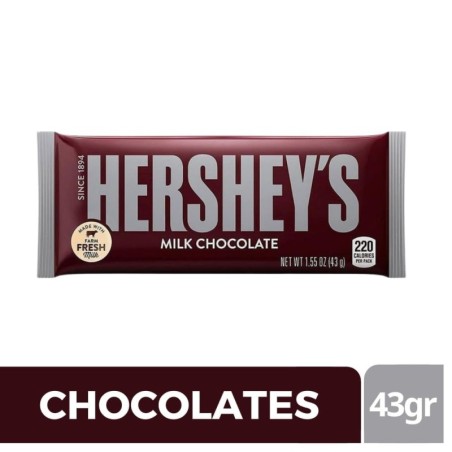 CHOCOLATINA HERSHEY'S MILK CHOCOLATE X 43 GR