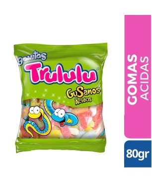 GOMITAS TRULULU SNACKS GUSANOS ACIDOS X 70 GR