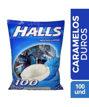 HALLS PEPA  AZUL X 100 UND