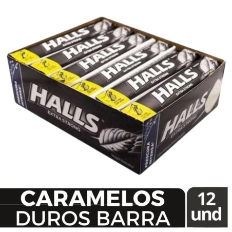 HALLS BARRA NEGRO X 12 UND CJ X 30 UND