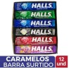 HALLS BARRA SURTIDA X 12 UND