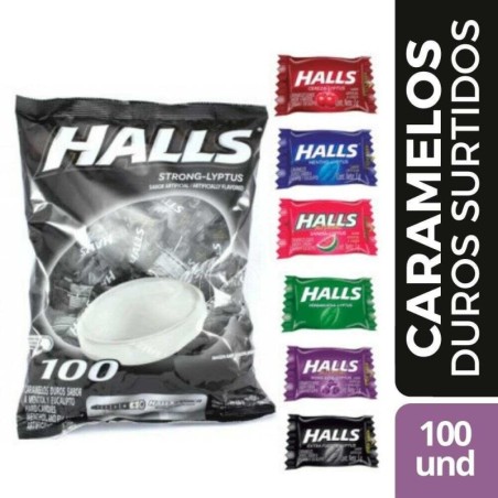 HALLS PEPA SURTIDO X 100 UND CJ X 30 UND