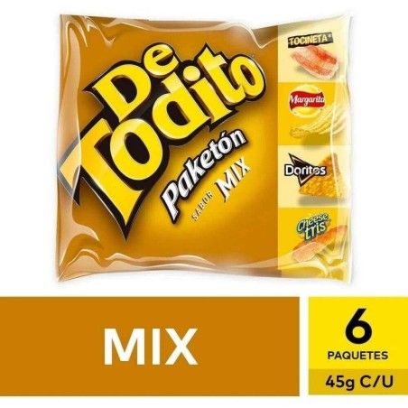 DETODITO MIX X 45 GR X 6 UND CJ X 6 UND
