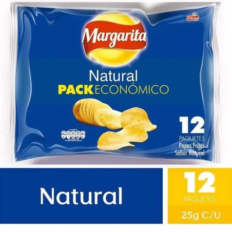 PAPAS MARGARITA NATURAL X 12 UND CJ X 6 UND