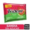 CHICLE TRIDENT MENTA X 3 UND X 12 UND