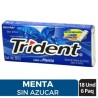 CHICLES TRIDENT MENTA EVUP X 12 UND