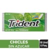 CHICLES TRIDENT BUBBLE COOL EVUP X 18 X 6 UND