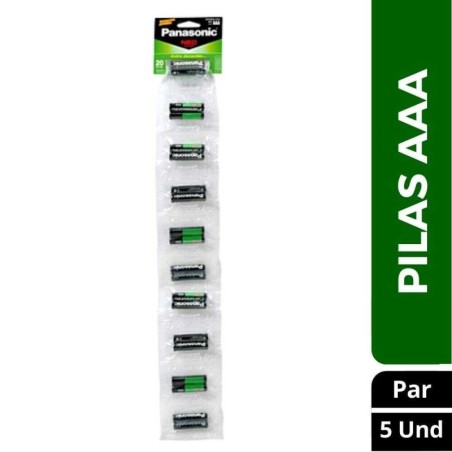 PILAS AAA CARBONO PANASONIC X 20 UND CJ X 10 UND