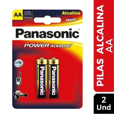 PILAS AA ALKALINA PANASONIC X 2 UND CJ X 2576 UND