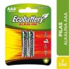 PILA ALKALINA AAA  ECOBATTERY X UND