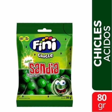 CHICLES FINI MELANCIA SANDIA x 80 GR CJ X 12 UND