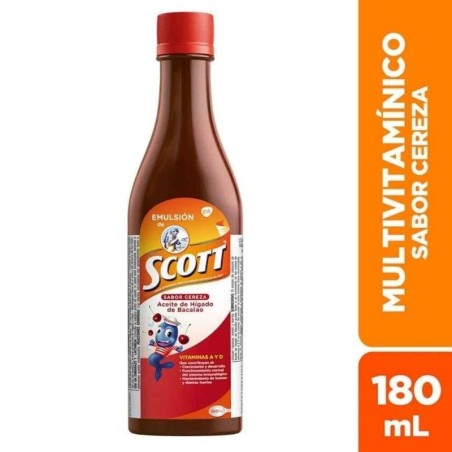 EMULSION SCOTT CEREZA X 180 ML CJ X 36 UND