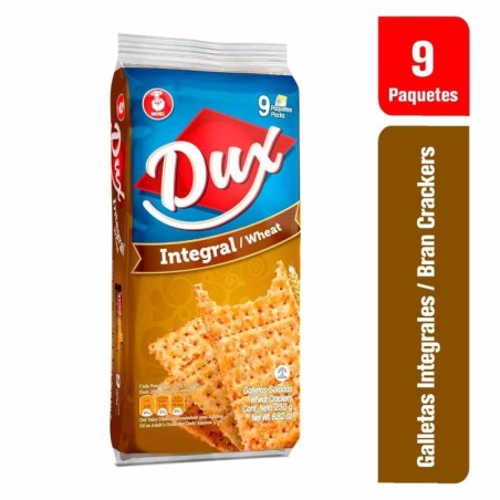 GALLETAS DUX INTEGRAL X 9 UND CJ X 24 UND