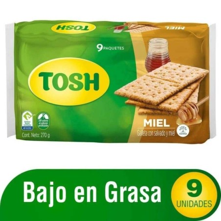 GALLETAS TOSH MIEL X 9 UND CJ X 24 UND