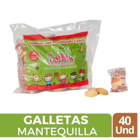 GALLETAS CONCHA CASERITAS X 40 UND CJ X 18 UND