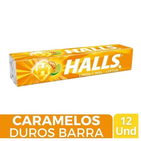 HALLS BARRA LIMON Y MIEL X 12 UND CJ X 30 UND