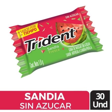 CHICLES TRIDENT SANDIA X 30 UND CJ X UND
