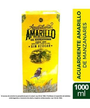 AGUARDIENTE AMARILLO  BOTELLA X 750 ML CJ X 12 UND