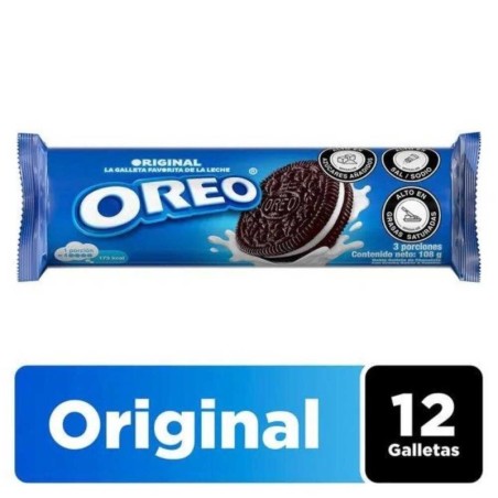 GALLETA OREO ROLLO X 12 UND X 108 GR CJ X UND