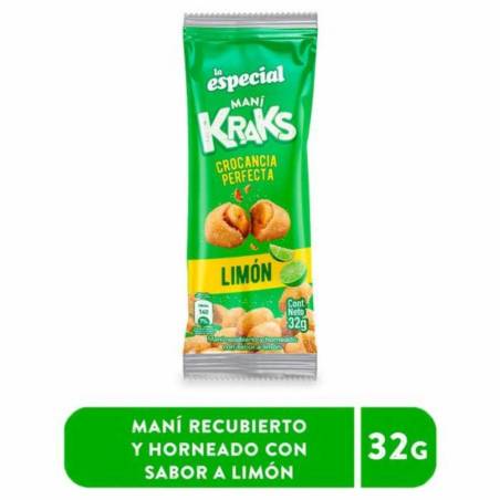 MANI LA ESPECIAL KRAKS LIMON X 32gr CJ X 96 UND