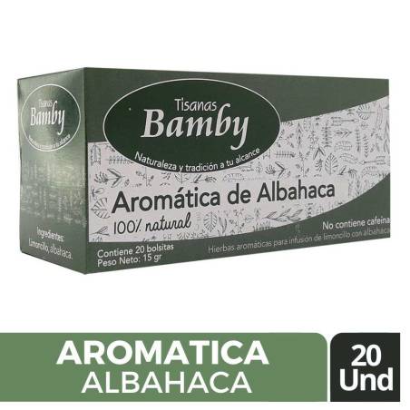 AROMATICA ALBAHACA TISANA BAMBY X 15 GR X 20 UND