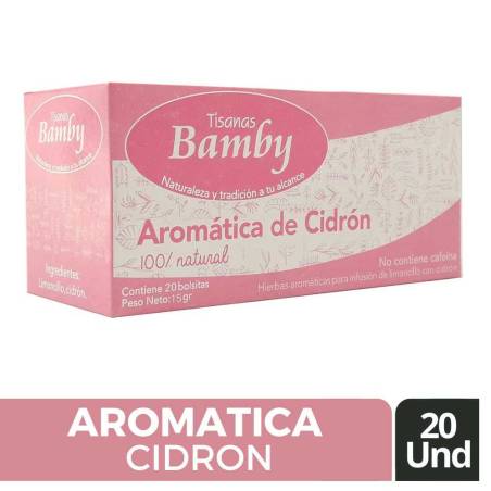 AROMATICA CIDRON TISANA BAMBY X 15 GR X 20 UND