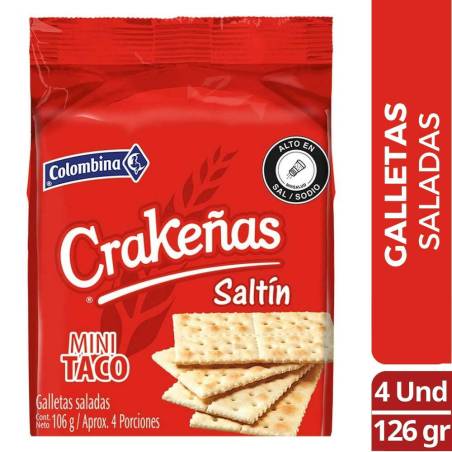 GALLETAS CRAKEÑAS SALTIN MITI X UND CJ X 18 UND