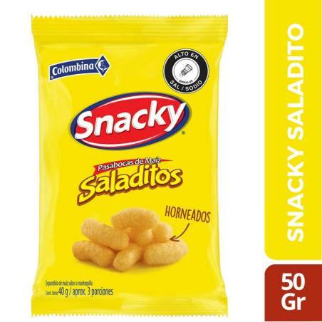 SNACKY SALADITO X 50 GR CJ X 36 UND