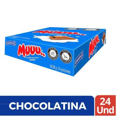 CHOCOLATINA MUUU X 24 UND CJ X 18 UND