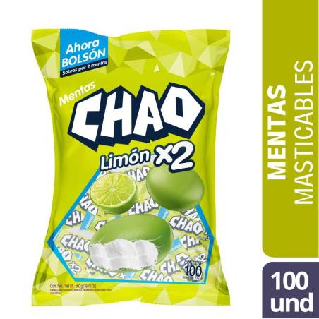 MENTA CHAO LIMON X2 X 100 UND CJ X 18 UND
