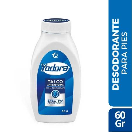 TALCO YODORA X 60 GR CJ X 72 UND