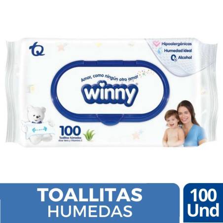 TOALLITAS WINNY X 100 UND CJ X 24 UND