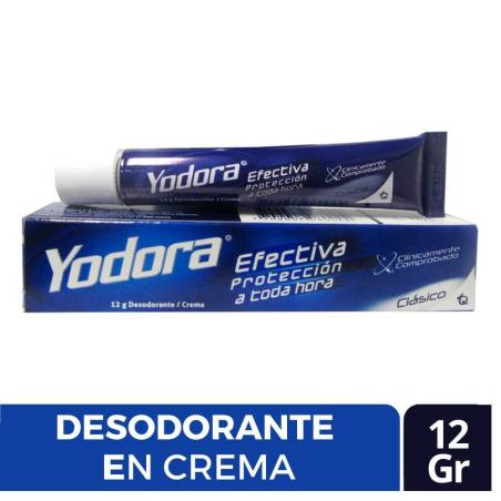 DESODORANTE YODORA TUBO 12 GR X UND