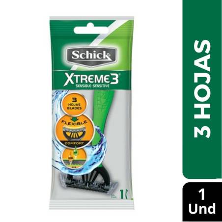 MAQUINA DE AFEITAR SCHICK 3 CJ X 156 UND