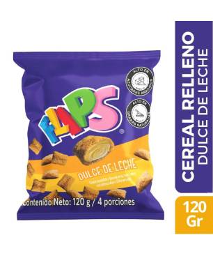 CEREAL RELLENO DE DULCE DE LECHE FLIP X 120 GR CJ X UND