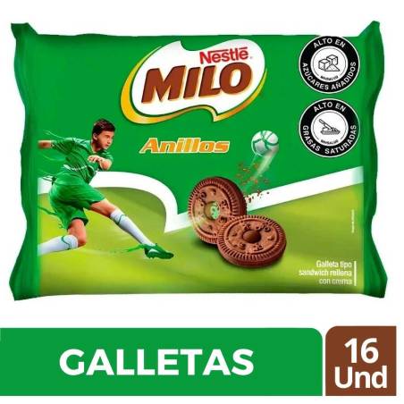 GALLETA MILO ANILLOS X 16 UND CJ X 24 UND