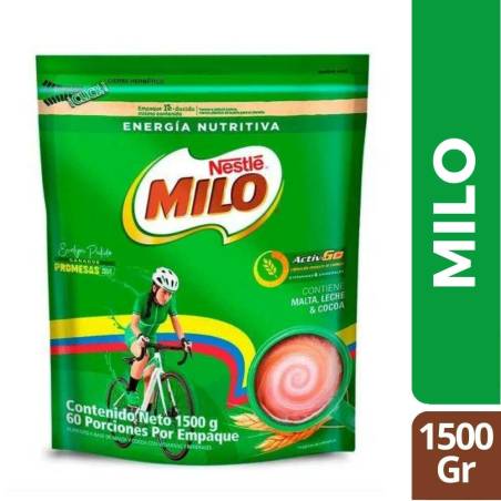 MILO BOLSA X 1500 GR CJ X 9 UND