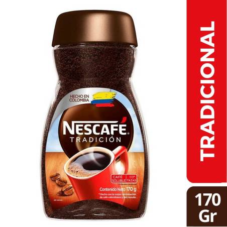 CAFE NESCAFE TRADICIONAL X 170 GR CJ X 12 UND